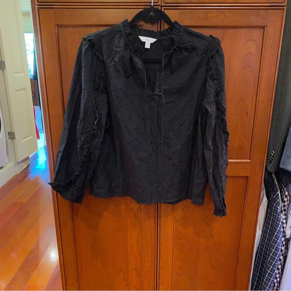 Time And Tru Mixed Print Ruffle Top With Long Sle… - image 3